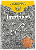 Uwiyo impfpass hülle filz Erwachsene neuer Impfpass Vaccination Card Protective Case in Felt Impfausweis Schutzhülle für Impfpass120 mm x 160 mm (4 PACK)