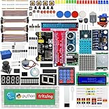 Adeept neues Ultimatives Starter-Lernkit f¨¹r Raspberry Pi 4/3/2 Modell B/B + Python und C-Code, ADXL345 GPIO-Kabel-Gleichstrommotor, Raspberry Pi Starter Kit mit PDF-Handb