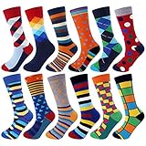 Jeasona Bunte Socken Herren Lustige Witzige Business Baumwolle Anzugsocken für Männer 43-46
