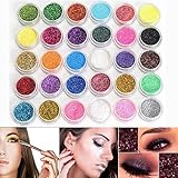 Neverland Professional 30 Mischfarbe Kosmetik Glitter Mineral Lidschatten Augen Make-up Schatten Pigmente Pulver N