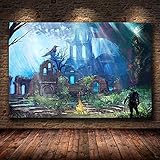 Klassisches Spiel Poster The Dark Souls 3 Auf Leinwand, Leinwand Malerei Dekorative PosterKlassisches Spiel Poster The Dark Souls 3 Auf Leinwand, Leinwand Malerei Dekorative Poster 50×70CM Ohne R