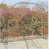 LSDRALOBBEB Rosenbogen Torbogen Garten Rankgitter Torbogen Outdoor Garten Balkon Blumenständer Gartenlauben Metall Gartenbogen Grüne Farbe Abnehmbare Basis 915