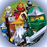 FONDANT Tortenaufleger Tortenfoto Foto Bild kompatibel mit Ninjago rund ca. 20 cm AMA 16