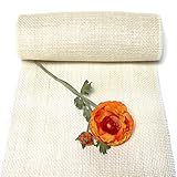 Jute Tischband div. Farben, 30cm BREIT - 10 Meter, TOP Preis !!! (Creme (Gebleicht))