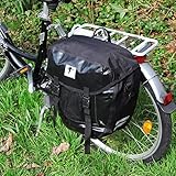 Red Loon Packtasche Gepäckträgertasche Fahrradtasche LKW Plane wasserdicht, Farbe:Schw