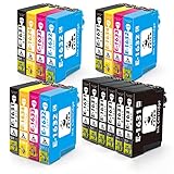 FEIER 16XL Kompatible Tintenpatronen Ersatz für Epson 16 16XL für Workforce WF-2760 WF-2630 WF-2750 WF-2530 WF-2510 WF-2010 WF-2520 WF-2540 WF-2650 WF-2660 WF2630 WF2760 WF2750 WF2650, 18er-Pack