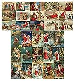 Weihnachtskarten 30er Set,Christmas Cards Weihnachten Karten Weihnachtsgrüße,Vintage Weihnachten Karte Postkarte Weihnachtspostkarte,Frohe W