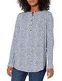 Amazon Essentials Long-sleeve Woven Blouse dress-shirts, Marineweißes Blütenblatt, US XXL (EU 3XL-4XL)