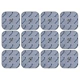 12 axion Elektroden-Pads 45x45mm - kompatibel mit EMS- & TENS-Geräten von Sanitas & B