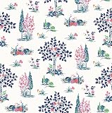 Blue Charming Grove Peel & Stick Wallpap