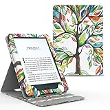 MoKo Kindle Paperwhite Hülle - Vertikal Flip Kunstleder Ständer Schutzhülle Smart Cover mit Auto Sleep/Wake, Glück B