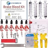 Cycobyco Bremsentlüftungsset für DOT Scheibenbremsen, Fahrrad-Werkzeug für Avid, Sram, Dode, Juicy, Hope, Bngal, Hayes J3 J5 J7 Formula, Genaral k