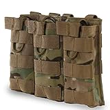 XUE Magazin Pouch Pistole Molle Flecktarn Multicam für M4 M16 AR-15 Magazintasche Airsoft Magazin Tasche Tactical Rucksack Weste Belt Zubehö