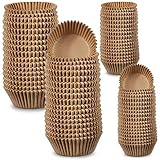 Cupcake-Förmchen aus Papier, fettdicht, Mini- und Standardgröße (natürliche Farbe), 1000 Stück