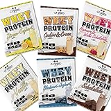 Whey Protein - 150g Beutel C.P. Sports, Eiweißpulver 19 Geschmacksrichtungen Protein (Testpaket - 6 Sorten a 25g)
