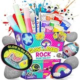 Dr. Daz Nachtleuchtendes Steine Bemalen Kinder Set Steine Bastelsets Malset Für Kinder Kunsthandwerk Set Geschenke Für Junge Mädchen Ab 7 8 9 10 J