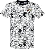 Super Mario Bösewichte Männer T-Shirt schwarz/grau/weiß XXL