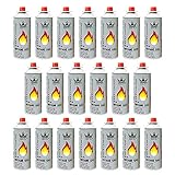 Mianova Gaskartuschen 227g Butan Gas | Bunsenbrenner Campingkocher Kocher Gaskocher Camping Gasheizung Grill Gasbrenner Lötlampe Set 20 G