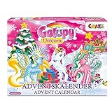 Craze Adventskalender GALUPY Unicorn Einhorn Spielfiguren wunderschöne Pferde Figuren zum Spielen + Zubehör 19450