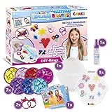 CRAZE Kinderbeschäftigung Splash BEADYS DIY Bügelperlen ohne Bügeln Beginner Bastelset Kinderschmuck Ringe selber Machen 32497, mehrere Farben im S