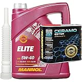 5l, MANNOL Elite SAE 5W-40 229.5 Öl+ Ceramo Ester Additiv 300