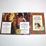 Anne Perry 3 Bände aus der Thomas-Pitt-Reihe: Die dunkelgraue Pelerine - Die Frau in Kirschrot - Die roten S