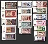 *** 5, 10, 20, 50, 100, 200, 500 DDR Mark Banknoten 1955,64,71 Alte Währung 3 Sätze - Alte DDR Währung - Pick 017 - 33 - Reproduktion ***