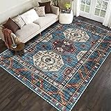 Bohemian Vintage Persian Ethnic Style, Exotischer Druck, Rechteckiger Teppich, Große Gemütliche Anti-Rutsch-Bodenmatte Für Wohnzimmer, Schlafzimmer, Absorbierende Fußmatte Für Badezimmer 60x90