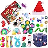 Fidget Adventskalender 2021, 24 Tage Weihnachten Countdown Kalender Surprise Fidget Toys Geschenkboxen - Einfache Sinnesspielzeuge Jungen und Mädchen (Stil -10)