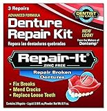 Dentemp Emergency Repair Kit Broken Dentures 3 repairs by The Miles Group by Dentemp