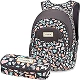 DAKINE 2er Set Rucksack Schulrucksack Laptoprucksack 25l Prom + School CASE Mäppchen Beverly