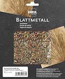 Kreul 99433 - Blattmetall-Flocken, Metallix-Mix, 2 g, für circa 0,33 m², zum Veredeln von Holz, Papier, Leinwand, Kartonage, Styropor, Kunststoff, Wachs, Keramik,