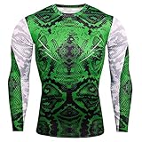 lässiger Sport für Herren, schnell trocknend, langärmlig 2303big robust Backprint UPF 50+ uv Sonnenschutz Rashguard Twin mittennium Tee/t-Shirt gelb Pique Charles Bukowski Z