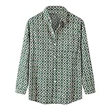 BIBOKAOKE Herrenhemd Cord Langarmhemd Leopard Herbst warmes Corduroy Strickjacke Revers Loose Casual Hemd leichte atmungsaktive Langarmshirt Freizeithemd Cordhemd Mäntel Sweatshirt Lang