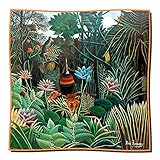 Artis Vivendi Tuch Seidentuch Rousseau - Der Traum (Tiger) 100 x 100