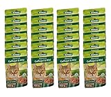 Dehner Katzenfutter, Ragout Adult Geflügel und Wild, 24 x 100 g (2.4 kg)