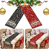 ShengOu Tischläufer Weihnachten,Doppelseitiger Tischläufer,Tischläufer mit Sternen,Hochwertiger Tischläufer,Abwaschbar Tischläufer,Polyester Tischläufer,Fleckschutz Tischläufer,rutschfest T