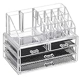 Feibrand Schmink Aufbewahrung Make Up Organizer Kosmetik Aufbewahrung Schublade Acryl Durchsichtig