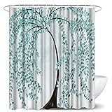 Badevorhang Kleiner Spanischer Stil Gebeizter Holztür-Geheimgarten-Fenster-Bild L Bad Gardinen Dusche Polyester Waterproof Fabric Bath 180*180Cm Top Qualität Wasserdicht, Anti-Schimmel-Effekt 3D