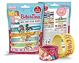 CRAZE Slap SNAP Bands Bibi & Tina Foilbag Armband Armreif Schnapparmband für Mädchen 11034, Buntes Klatscharmb