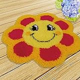 TWSOUL 5 Modell Knüpfteppich Formteppich Latch Hook Kits DIY Werkzeuge für Kinder und Erwachsene Zum Selber Knüpfen Teppich Latch Hook Rug Kit Child Rug Animal 50cm(Type D)