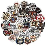 PMSMT 50/100 Stück Coole Motorradaufkleber für Notebooks Laptop-Computer Scrapbooking-Material Klebstoffe Retro 90er Jahre Dekoration Vintage Aufkleb
