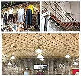 CFDZCP Netz für Balkon Hanf Seil Cargo Net Mauer Dekorative Isolation Hang Tuch Net Kinder Treppe Balkon Geländer Zaun Spielplatz Sicherheitsnetz Outdoor Swing T