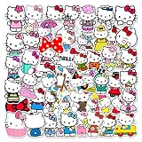 Hello Kitty für Laptop[50PCS] Belohnung Motivations Vinyl wasserdichte Aufkleber für Laptop, Skateboard,Wasserflaschen,Computer,Telefon,Gitarre,Aufkleber für Kinder ErwachseneLaptop-Aufkleb