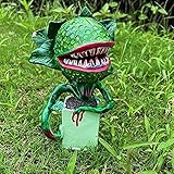 GDEVNSL Horror Piranha Ornamente Simulation Piranha Topfpflanze lebensecht Piranha Film Prop Yard Harz Ornament Halloween Dekoration für Garten Rasen G