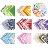 “N/A” 56 Stück 25x25 cm Blumenmuster Bedruckte Farbsystem Patchwork Stoffe Bunte Baumwollstoff Set Stoffpaket DIY Baumwolltuch Stoffreste Paket Stoffpak