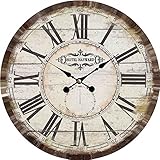 Beauty.Scouts Uhren Wanduhr Hotel Hayward aus Holz 34x34x5
