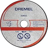 Dremel DSM510 Multifunktions Trennscheibe Multipack, Zubehörsatz mit 3 Trennscheiben 77mm für die Kreissäge zum Sägen und Trennen von Holz und weichen M