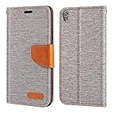 Sony Xperia XA F3111 Hülle, Oxford Leder Wallet Case mit Soft TPU Back Cover Magnet Flip Case für Sony Xperia XA F3111