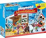 Playmobil Adventskalender 9264 Wichtelwerkstatt mit funktionsfähiger Laterne, weihnachtlichen Figuren und Zubehörteilen, Ab 4 J